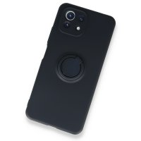 Newface Xiaomi Mİ 11 Lite Kılıf Viktor Yüzüklü Silikon - Lacivert