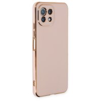 Newface Xiaomi Mİ 11 Lite Kılıf Volet Silikon - Pembe