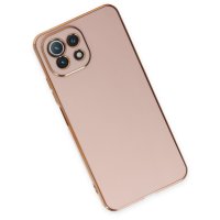 Newface Xiaomi Mİ 11 Lite Kılıf Volet Silikon - Pembe