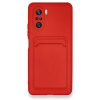 Newface Xiaomi Mi 11i Kılıf Kelvin Kartvizitli Silikon - Kırmızı