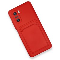 Newface Xiaomi Mi 11i Kılıf Kelvin Kartvizitli Silikon - Kırmızı