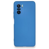 Newface Xiaomi Mi 11i Kılıf Nano içi Kadife  Silikon - Mavi
