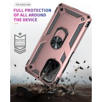 Newface Xiaomi Mi 11i Kılıf Sofya Yüzüklü Silikon Kapak - Rose