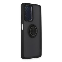 Newface Xiaomi Mi 11T Kılıf Montreal Yüzüklü Silikon Kapak - Siyah