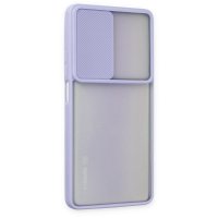 Newface Xiaomi Mi 11T Pro Kılıf Palm Buzlu Kamera Sürgülü Silikon - Lila