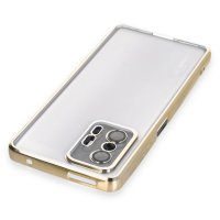 Newface Xiaomi Mi 11T Pro Kılıf Razer Lensli Silikon - Gold