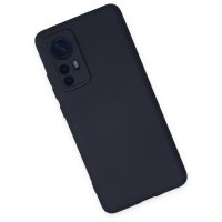Newface Xiaomi Mi 12 Kılıf Nano içi Kadife Silikon - Lacivert