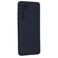 Newface Xiaomi Mi 12 Kılıf Nano içi Kadife Silikon - Lacivert