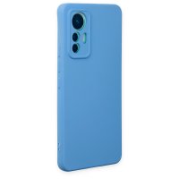 Newface Xiaomi Mi 12 Lite Kılıf Nano içi Kadife Silikon - Mavi