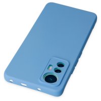 Newface Xiaomi Mi 12 Lite Kılıf Nano içi Kadife Silikon - Mavi