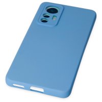 Newface Xiaomi Mi 12 Lite Kılıf Nano içi Kadife Silikon - Mavi