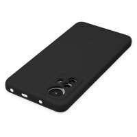 Newface Xiaomi Mi 12 Lite Kılıf Nano içi Kadife Silikon - Siyah