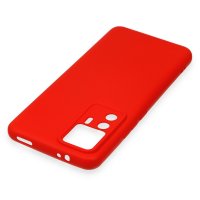 Newface Xiaomi Mi 12T Kılıf Nano içi Kadife Silikon - Kırmızı