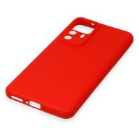 Newface Xiaomi Mi 12T Kılıf Nano içi Kadife Silikon - Kırmızı