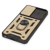 Newface Xiaomi Mi 12T Kılıf Pars Lens Yüzüklü Silikon - Gold