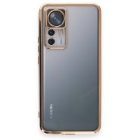 Newface Xiaomi Mi 12T Kılıf Razer Lensli Silikon - Gold
