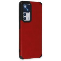 Newface Xiaomi Mi 12T Pro Kılıf Loop Deri Silikon - Kırmızı