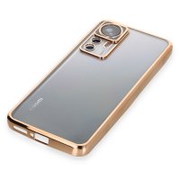Newface Xiaomi Mi 12T Pro Kılıf Razer Lensli Silikon - Gold