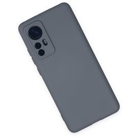 Newface Xiaomi Mi 12X Kılıf Nano içi Kadife Silikon - Gri