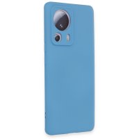 Newface Xiaomi Mi 13 Lite Kılıf Nano içi Kadife Silikon - Mavi