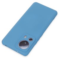 Newface Xiaomi Mi 13 Lite Kılıf Nano içi Kadife Silikon - Mavi