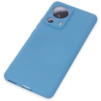 Newface Xiaomi Mi 13 Lite Kılıf Nano içi Kadife Silikon - Mavi