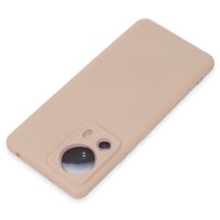 Newface Xiaomi Mi 13 Lite Kılıf Nano içi Kadife Silikon - Pudra