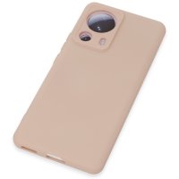 Newface Xiaomi Mi 13 Lite Kılıf Nano içi Kadife Silikon - Pudra