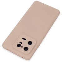 Newface Xiaomi Mi 13 Pro Kılıf Nano içi Kadife Silikon - Pudra