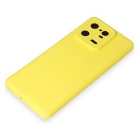 Newface Xiaomi Mi 13 Pro Kılıf Nano içi Kadife Silikon - Sarı