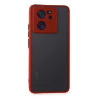 Newface Xiaomi Mi 13T Kılıf Montreal Silikon Kapak - Kırmızı