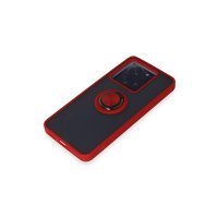 Newface Xiaomi Mi 13T Kılıf Montreal Yüzüklü Silikon Kapak - Kırmızı