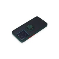 Newface Xiaomi Mi 13T Kılıf Montreal Yüzüklü Silikon Kapak - Yeşil