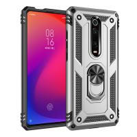 Newface Xiaomi Mi 9T Kılıf Sofya Yüzüklü Silikon Kapak - Gümüş