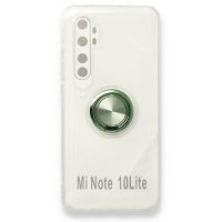 Newface Xiaomi Mi Note 10 Lite Kılıf Gros Yüzüklü Silikon - Yeşil