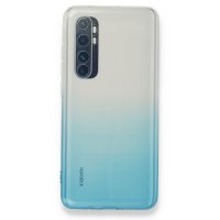 Newface Xiaomi Mi Note 10 Lite Kılıf Lüx Çift Renkli Silikon - Turkuaz