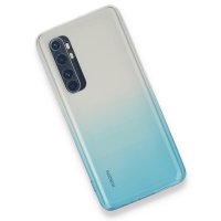 Newface Xiaomi Mi Note 10 Lite Kılıf Lüx Çift Renkli Silikon - Turkuaz