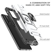 Newface Huawei P Smart 2021 Kılıf Zegna Yüzüklü Silikon Kapak - Gümüş