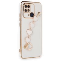 Newface Xiaomi Poco C40 Kılıf Esila Silikon - Beyaz