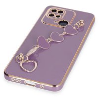 Newface Xiaomi Poco C40 Kılıf Esila Silikon - Mor