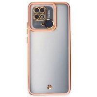 Newface Xiaomi Poco C40 Kılıf Liva Lens Silikon - Rose