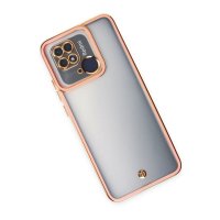 Newface Xiaomi Poco C40 Kılıf Liva Lens Silikon - Rose