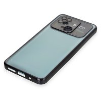 Newface Xiaomi Poco C40 Kılıf Razer Lensli Silikon - Siyah