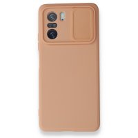 Newface Xiaomi Poco F3 Kılıf Color Lens Silikon - Pudra