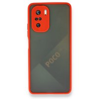 Newface Xiaomi Poco F3 Kılıf Montreal Silikon Kapak - Kırmızı