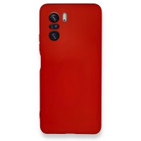 Newface Xiaomi Poco F3 Kılıf Nano içi Kadife  Silikon - Kırmızı