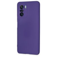 Newface Xiaomi Poco F3 Kılıf Nano içi Kadife Silikon - Mor