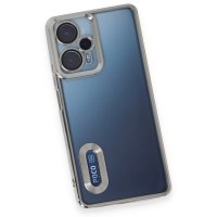 Newface Xiaomi Poco F5 Kılıf Slot Silikon - Gümüş