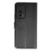 Newface Xiaomi Poco F5 Pro Kılıf Trend S Plus Kapaklı Kılıf - Siyah