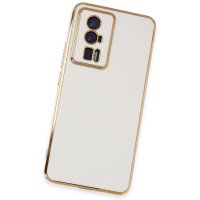 Newface Xiaomi Poco F5 Pro Kılıf Volet Silikon - Beyaz